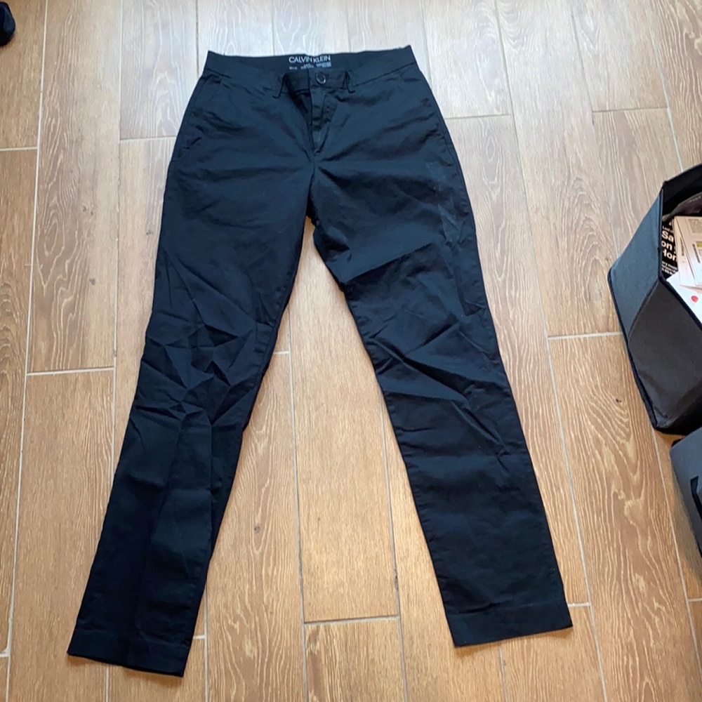 Black Calvin Klein Chinos , barely used.